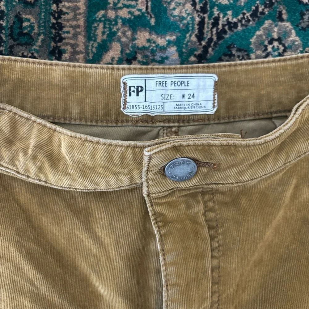 Free People Just Float On Flares Brown Corduroy Pants - Picture 2 of 4